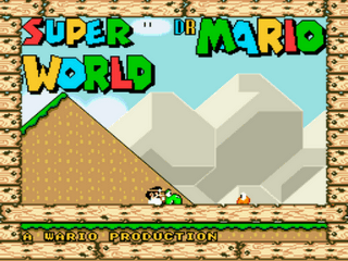 Super Dr. Mario World Title Screen